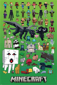 Minecraft - Characters Montage Poster
