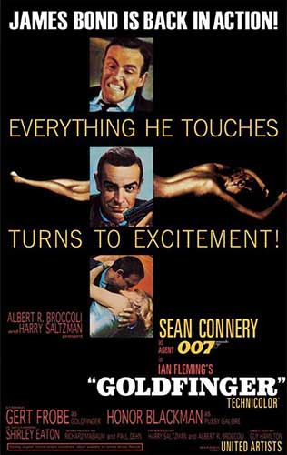 James Bond - Goldfinger Excitement Poster