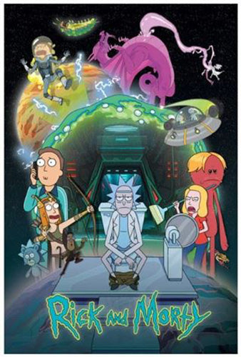 Rick And Morty - Toilet Adventure Poster