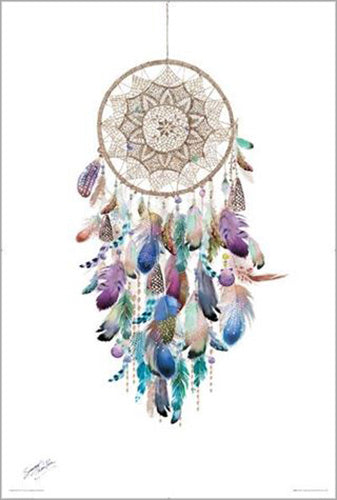 Summer Thornton - Dreamcatcher Colourful 40 x 50cm Art Print