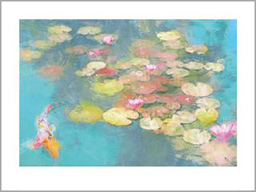 Malcolm Saunders - The Koi Pond 60 x 80cm Art Print