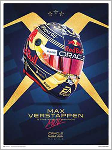 Max Verstappen - Helmet World Champion 2023 Collector's Edition 60 x 80cm Art Print
