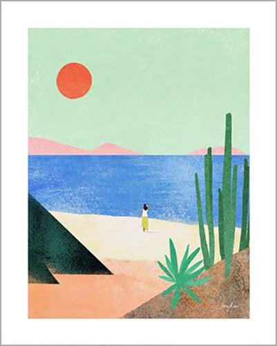 Henry Rivers - Beach Girl 40 x 50cm Art Print