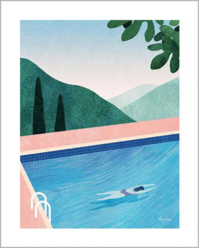 Henry Rivers - Swimming Pool II 40 x 50cm Art Print