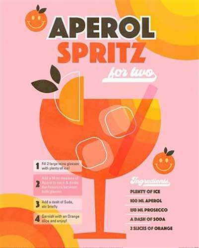 Dominique Vari - Aperol Spritz 40 x 50cm Art Print