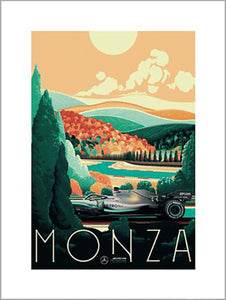 Zoom F1 - Monza 30 x 40cm Art Print