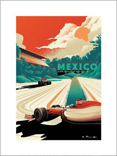 Zoom F1 - Mexico 30 x 40cm Art Print