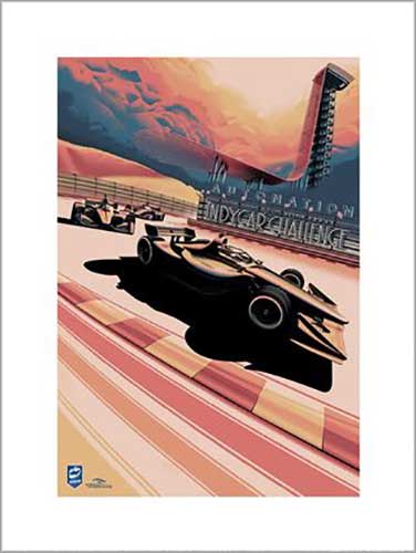 Zoom F1 - Indycar Challenge 30 x 40cm Art Print