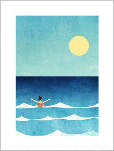 Henry Rivers - Sea Swim 30 x 40cm Art Print