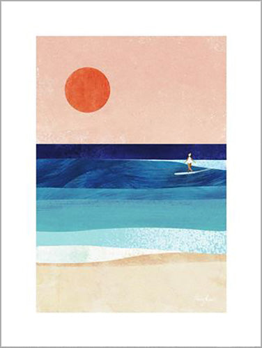 Henry Rivers - Surf Girl 30 x 40cm Art Print