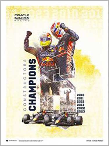 Oracle Red Bull Racing - F1® World Constructors' Champions 2023 30 x 40cm Art Print