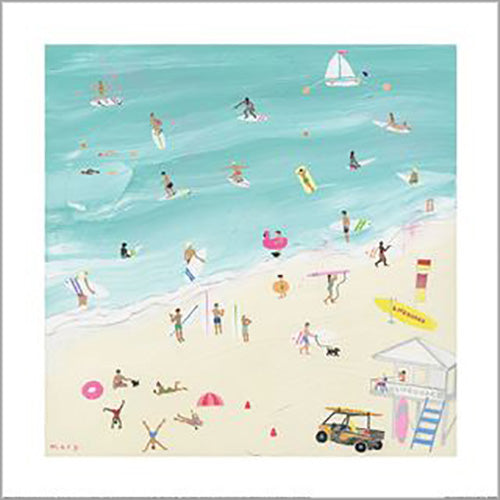 Mary Donald - Surf's Up Australia 40 x 40cm Art Print