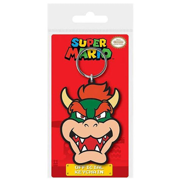 Super Mario - Bowser Rubber Keychain