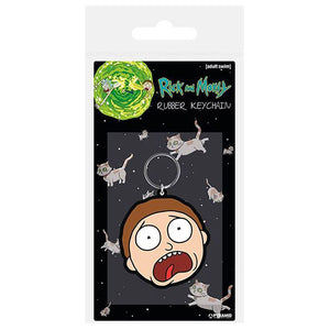 Rick and Morty - Morty Face Rubber Keychain