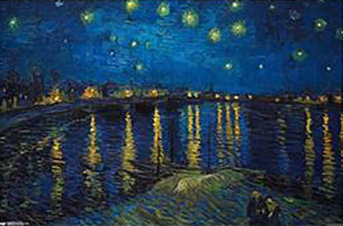 Vincent Van Gogh - Starry Night On The Rhone Relisation Poster