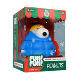 Peanuts - Snoopy in Puffy Blue & Yellow Coat 5" Fun! Fun! Figure