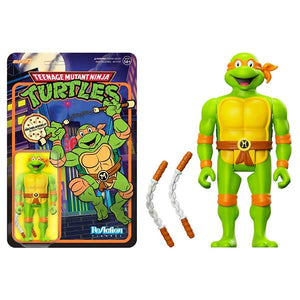 Teenage Mutant Ninja Turtles (TV'87) - Michelangelo Toon Reaction 3.75" Action Figure