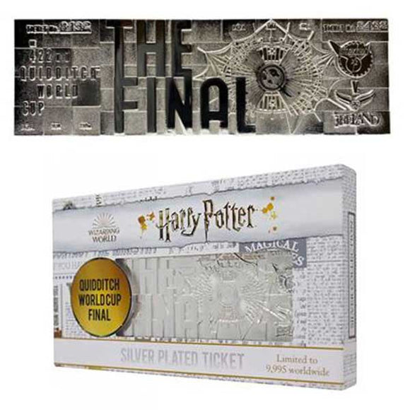 Harry Potter - Quidditch World Cup Silver Plated Ticket