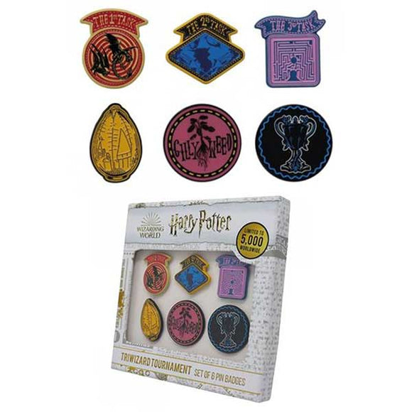 Harry Potter - Triwizard Tournament Pin Badges - Set of 6