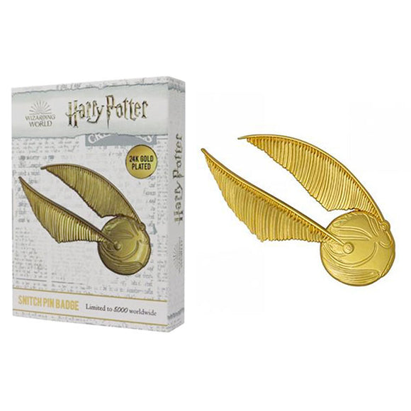 Harry Potter - Snitch 24k Gold Plated Oversized Pin Badge