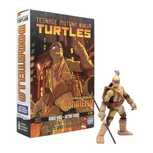 Teenage Mutant Ninja Turtles (Comics) - Donatello (Wave 3) BST AXN Action Figure & Comic Book