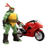 Teenage Mutant Ninja Turtles (Comics) - Raphael Ninja with Red Motorcycle BST AXN Action Figure