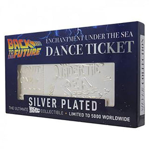 Back To The Future Silver Plated Ticket