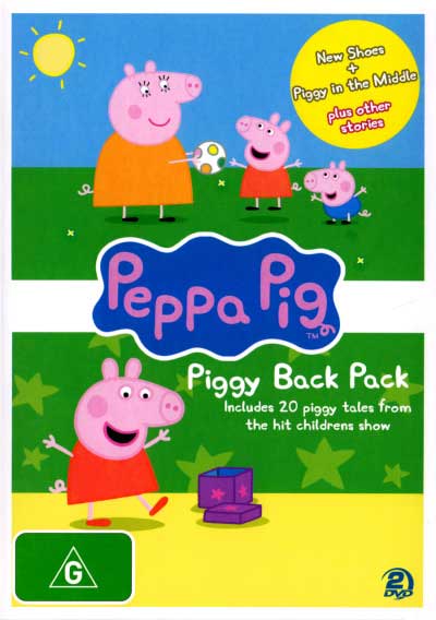 Peppa Pig: Piggy Back Pack (New Shoes + Piggy in the Middle plus other stories) (DVD)