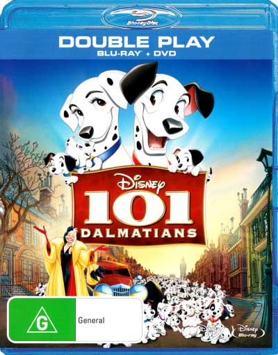 101 Dalmatians (1961) (Double Play) (Blu-ray / DVD)