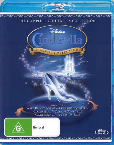 Cinderella: 3-Movie Collection (Cinderella / Cinderella II: Dreams Come True / Cinderella III: A Twist in Time) (The Complete Cinderella Collection) (Blu-ray)