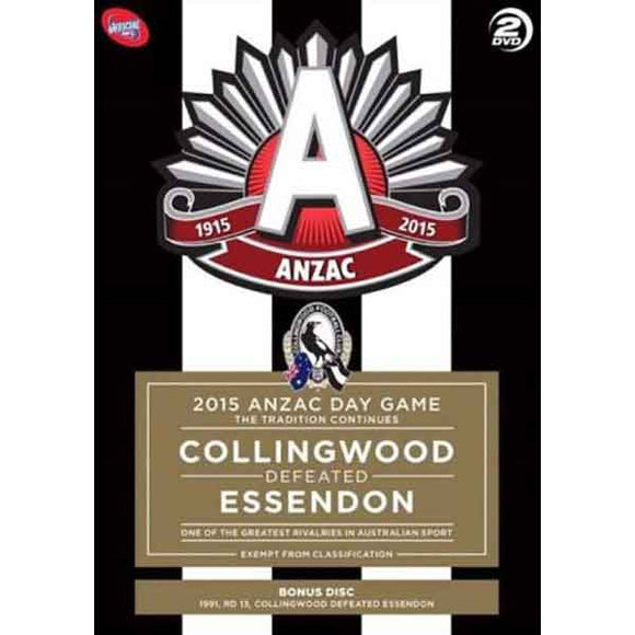 AFL: 2015 ANZAC Day Game - The Tradition Continues: Collingwood Defeated Essendon (DVD)
