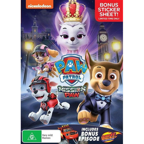 PAW Patrol: Mission Paw (Includes Bonus Episode: Blaze and the Monster Machines) (Bonus Sticker Sheet!) (DVD)