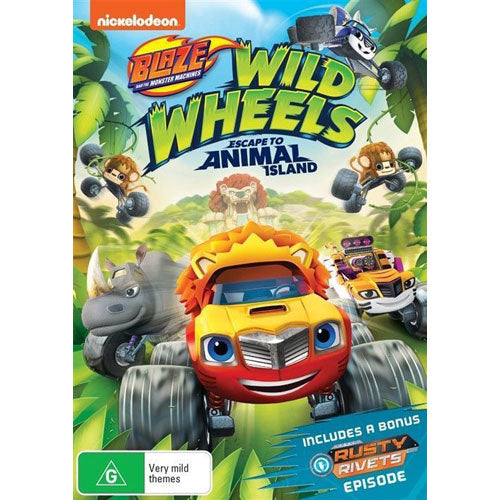 Blaze and the Monster Machines: Wild Wheels - Escape to Animal Island (DVD)