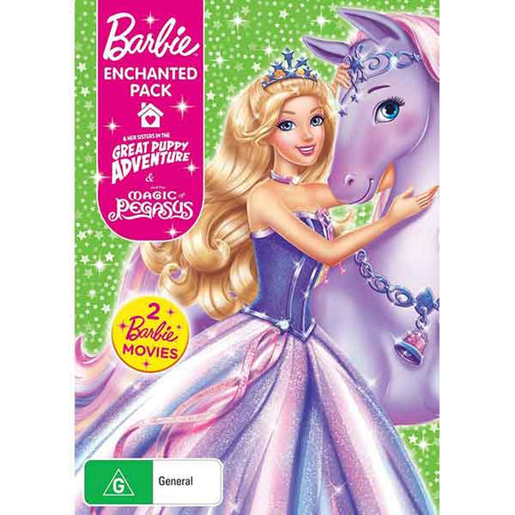 Barbie: Enchanted Pack (& Her Sisters in the Great Puppy Adventure & the Magic of Pegasus) (DVD)