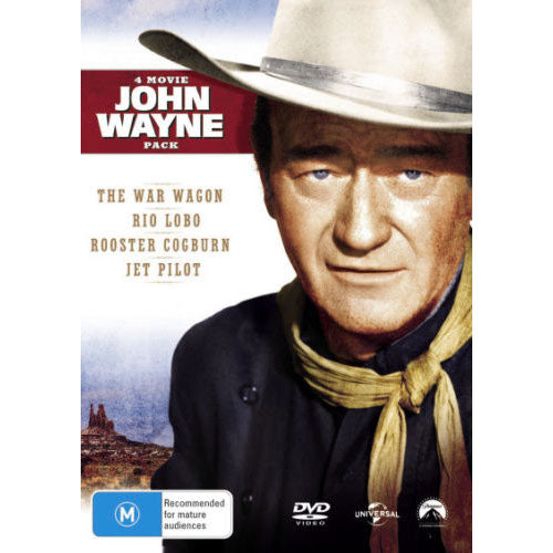 John Wayne: 4 Movie Pack (The War Wagon / Rio Lobo / Rooster Cogburn / Jet Pilot) (DVD)