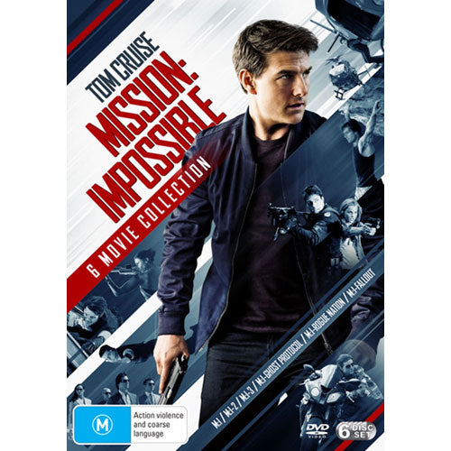 Mission: Impossible - 6 Movie Collection (Mission:Impossible/M:I-2/M:I:III/Ghost Protocol/Rogue Nation/Fallout)