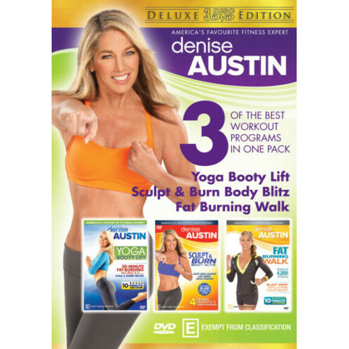 Denise Austin (Yoga Booty Lift / Sculpt & Burn Body Blitz / Fat Burning Walk) (Deluxe Edition)