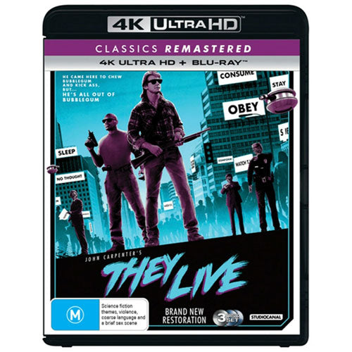 They Live (John Carpenter's) (Classics Remastered) (4K UHD / Blu-ray)
