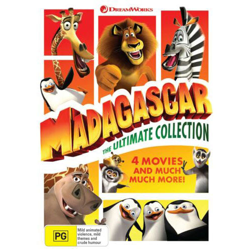 Madagascar: The Ultimate Collection (Penguins of Madagascar / Madagascar / Madagascar 2: The Lost Island / Madagascar 3) (DVD)