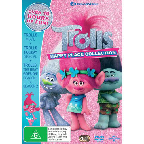Trolls: Happy Place Collection - (Trolls Movie / Trolls Special Holiday / Trolls: The Beat Goes On!: Seasons 1 - 2) (DVD)