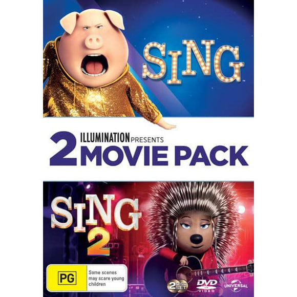 2 Movie Franchise Pack: Sing / Sing 2 (DVD)