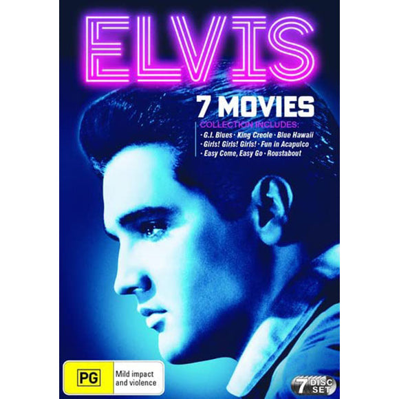 Elvis: 7 Movie Collections: (G.I. Blues / King Creole / Blue Hawaii / Girls! Girls! Girls! / Fun in Acapulco / Easy Come, Easy Go / Roustabout) (DVD)