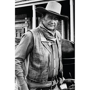 John Wayne - The Duke Black & White Poster