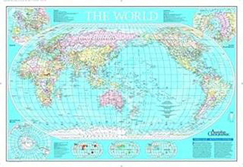 Australian Geographic - World Map  Poster