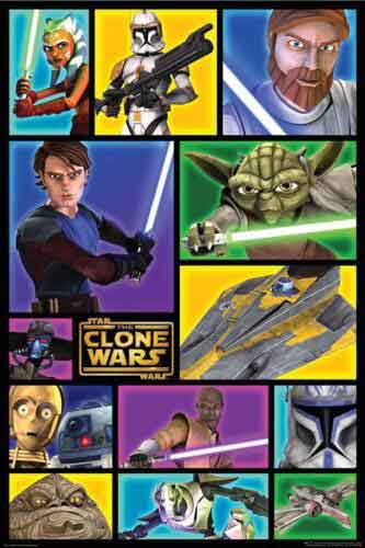 Star Wars: Clone Wars - Frames Poster