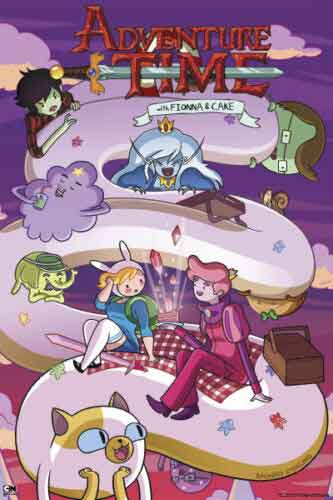 Adventure Time Fiona & Cake Poster