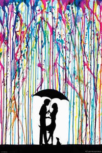 Marc Allante - Couple & Dog (Umbrella) Poster