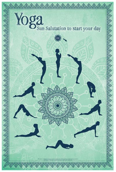 Yoga - Sun Salutation Poster
