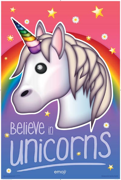 emoji - I Believe In Unicorns Poster