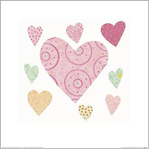 Rachel Taylor - Lots Of Love 30 x 30cm Art Print